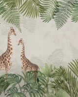 Palm Jungle, Giraffe, Rebel Walls