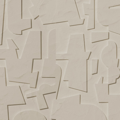 Tapet abstract din lemn, în nuanțe de bej, cu design unic și linii geometrice subtile.
