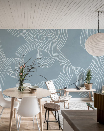 Tapet Stripes Repeatable, Blue