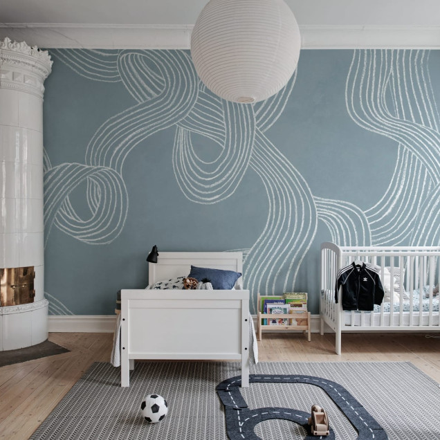 Tapet Stripes Repeatable, Blue