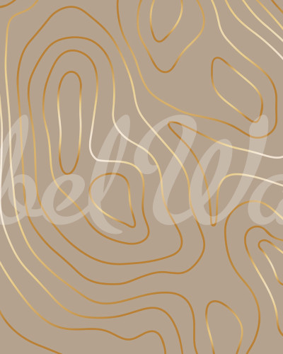 Tapet Topografic Beige, cu linii simple și curbe elegante, perfect pentru a adăuga o notă de sofisticate și rafinament spațiului tău.