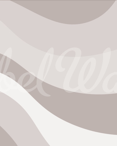 Tapet abstract Smooth Waves, Gray, cu design inspirat de valurile mării, perfect pentru dormitor sau living.