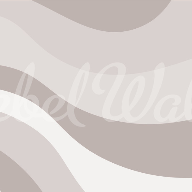 Tapet abstract Smooth Waves, Gray, cu design inspirat de valurile mării, perfect pentru dormitor sau living.