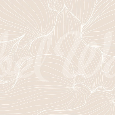 Plantain Lilies, Warm Beige wallpaper, abstract design