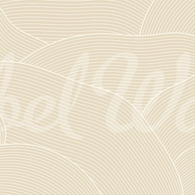 Tapet cu design abstract minimalist, cu linii subtile și curbe delicate, în nuanțe de bej.