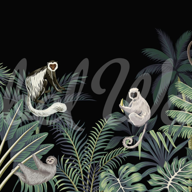 Tapet Jungle Monkeys cu maimute in jungla