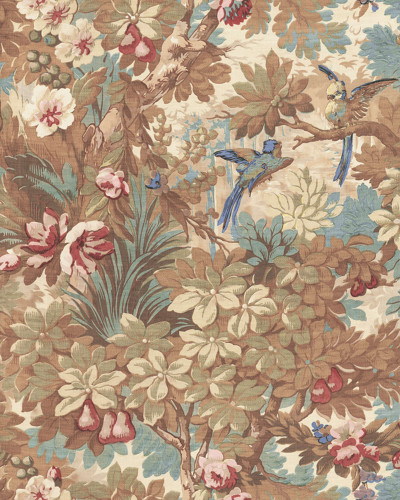 Tapet floral cu motive naturale
