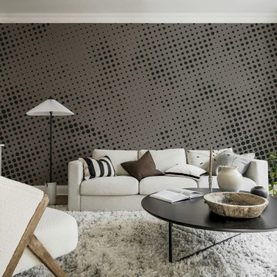 Tapet cu model minimalist de puncte, Raster Brown