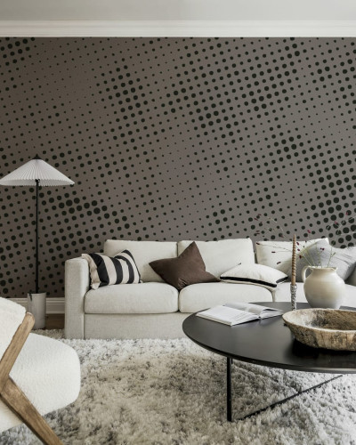 Tapet cu model minimalist de puncte, Raster Brown