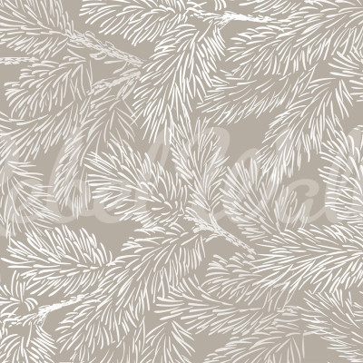Tapet gri cu ramurele delicate, design minimalist, perfect pentru dormitoare, livinguri sau birouri