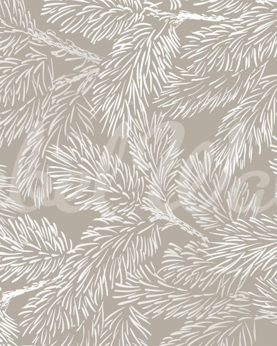 Tapet gri cu ramurele delicate, design minimalist, perfect pentru dormitoare, livinguri sau birouri