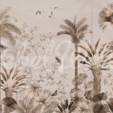 Magnolia Jungle, Beige, Rebel Walls