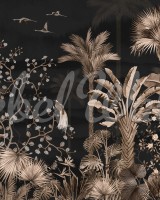 Magnolia Jungle, Black, Rebel Walls