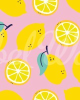 Lemons, Pink, Rebel Walls