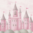 Fototapet Castle Village, Pink, Rebel Walls