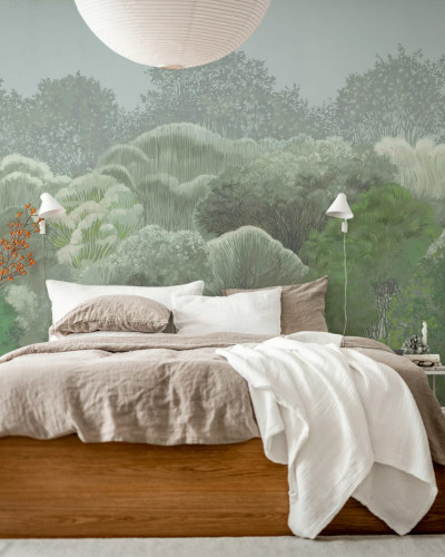 Tapet cu design modern, Leafy Forest, Summer
