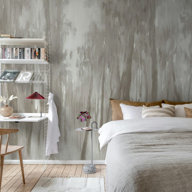 Morning Forest, Beige tapet pentru pereți, design minimalist cu accente de bej deschis
