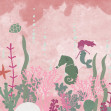 Fototapet Mermaid World, Pink, Rebel Walls