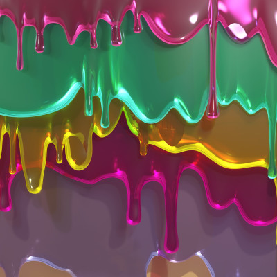 Tapet Dripping, Lollipop cu design grafic modern cu culori vibrante