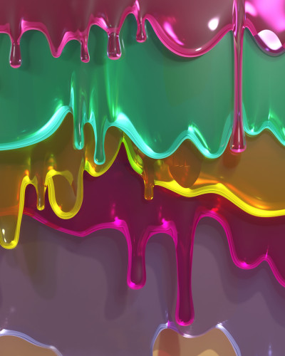 Tapet Dripping, Lollipop cu design grafic modern cu culori vibrante