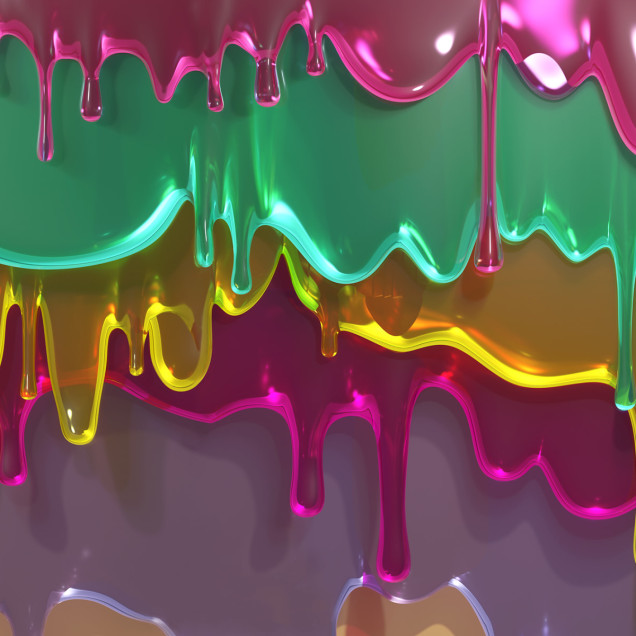 Tapet Dripping, Lollipop cu design grafic modern cu culori vibrante