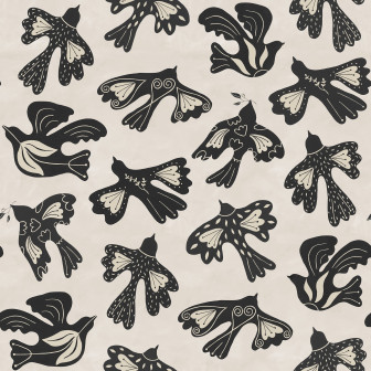 Dancing Wings, Black & White, Rebel Walls