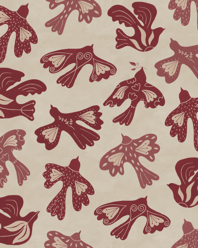 Dancing Wings, Red, Rebel Walls