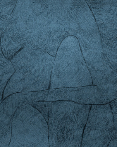 Fototapet albastru cu model abstract subtil