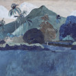 Fototapet Tahitian Landscape, Blue, Rebel Walls