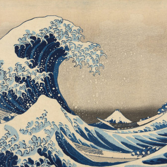 Fototapet Under the Wave off Kanagawa by Hokusai, Rebel Walls