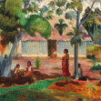 Fototapet The Large Tree by Gauguin, Rebel Walls