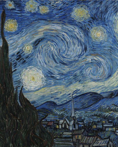 Tapet Starry Night by Van Gogh Repeatable
