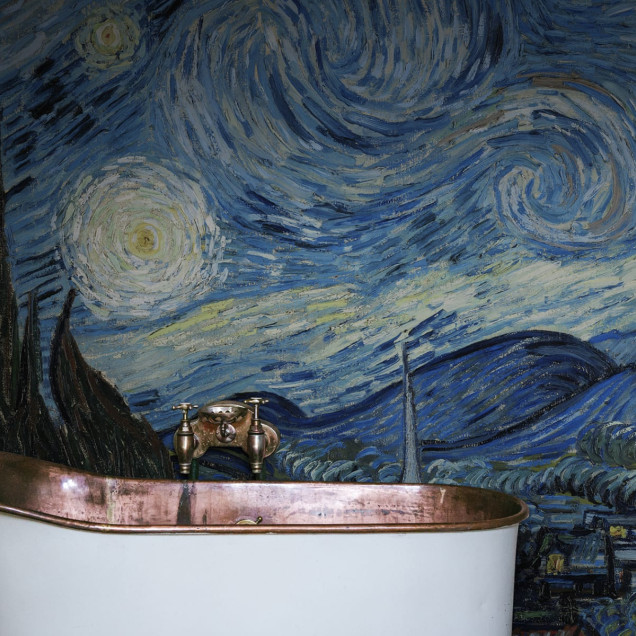 Tapet Starry Night by Van Gogh Repeatable