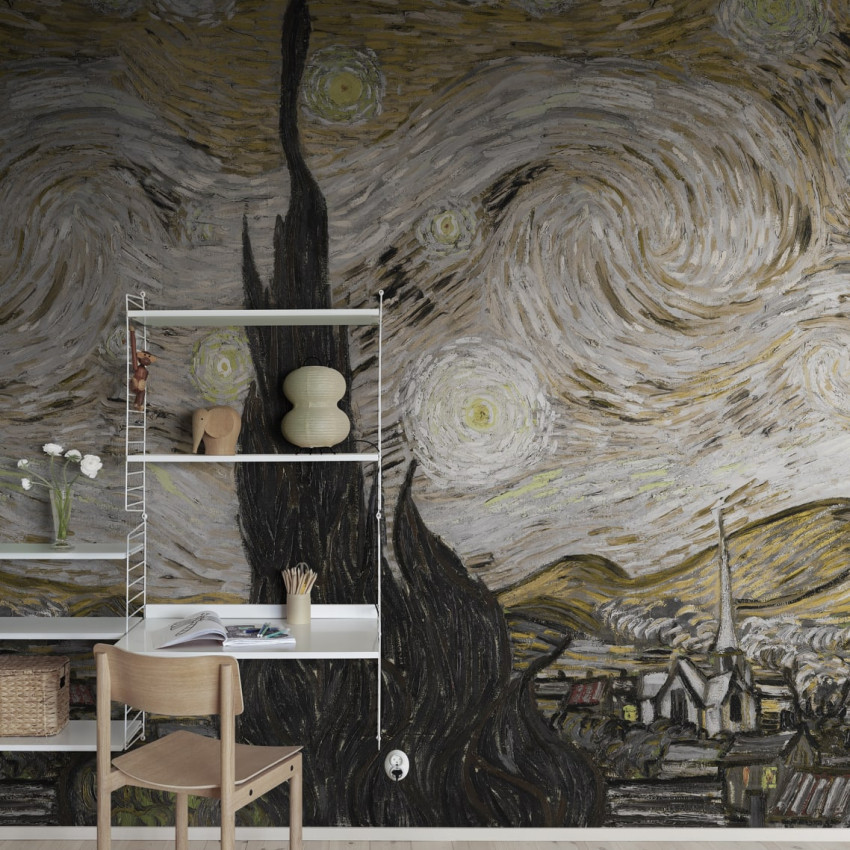 Tapet Starry Night by Van Gogh Repeatable