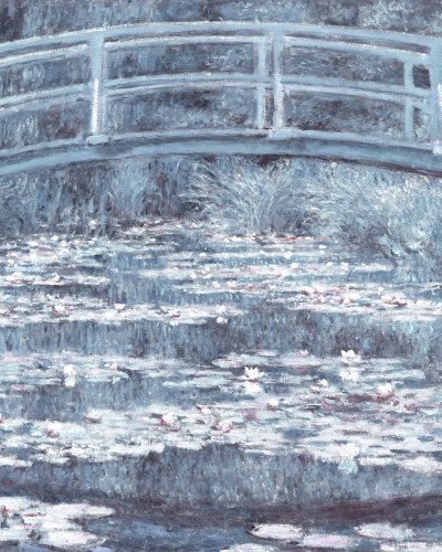 Tapet The Japanese Footbridge, Blue, Rebel Walls