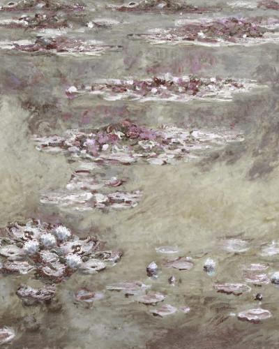 Tapet cu design modern Water Lilies Monet, inspirat de picturile lui Monet