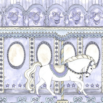 Fototapet Merry Go Around, Lilac, Rebel Walls