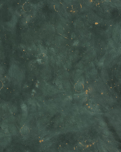 Tapet Sky Star, Verde Întunecat, cu un design abstract cu stele strălucitoare pe un fundal verde profund.