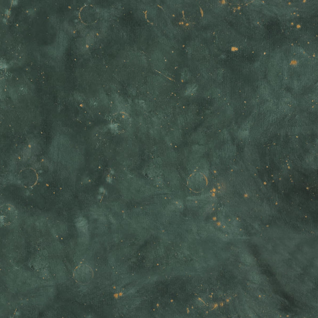 Tapet Sky Star, Verde Întunecat, cu un design abstract cu stele strălucitoare pe un fundal verde profund.