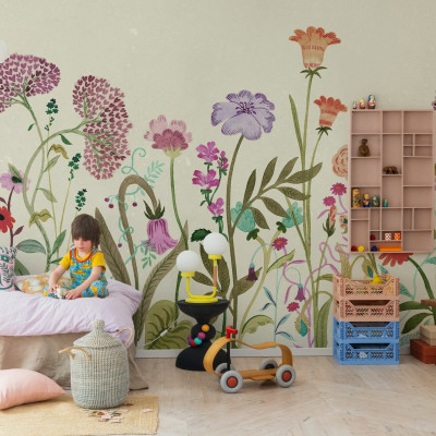 Tapet floral Summerfield Beige