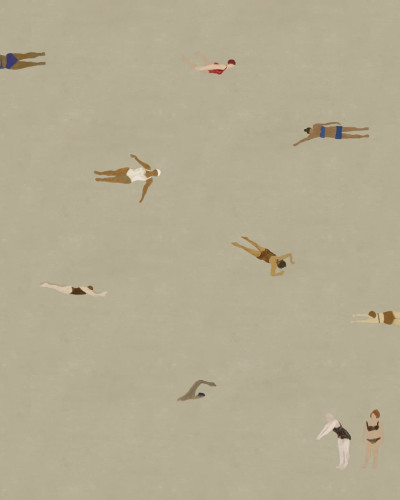 Fototapet Swimmers, Sand