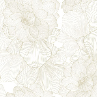 Fototapet Bold Dahlia, Beige, Rebel Walls