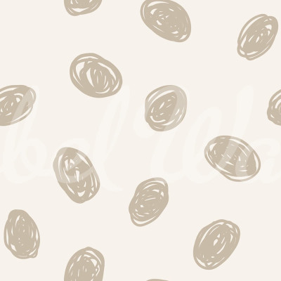Tapet Doodle Dots Beige cu model minimalist