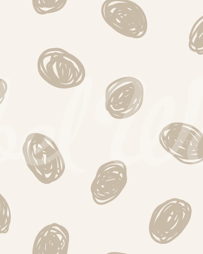 Tapet Doodle Dots Beige cu model minimalist