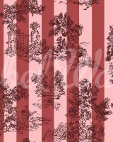 Happy Toile, Raspberry, Rebel Walls