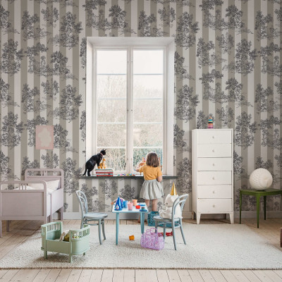 Happy Toile Pearl Tapet cu model Toile de Jouy