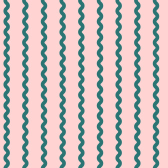 Fototapet Wobbly Stripe, Pink, Rebel Walls