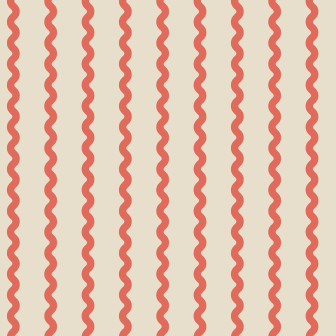 Fototapet Wobbly Stripe, Red, Rebel Walls