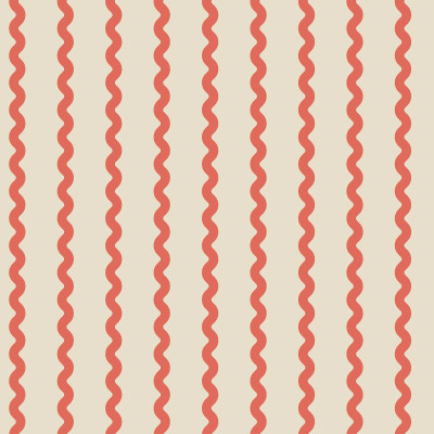 Tapet cu dungi ondulate roșii, Wobbly Stripe, Red