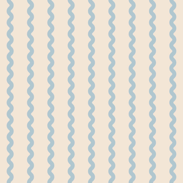 Tapet cu dungi ondulate albastre, un design clasic cu un twist modern.